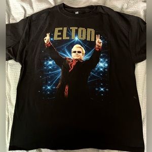 Elton John 2012 Rocket Man EU/UK Tour TShirt Men’s Sz XL Classic Pop NEW